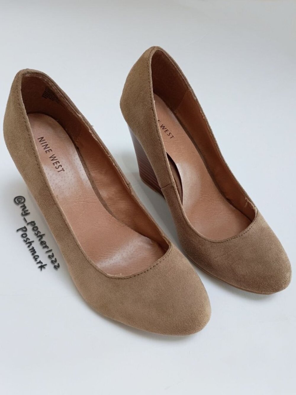 NINE WEST Catherine Women's Wedge Pumps Size 8 ¹/₂🟤